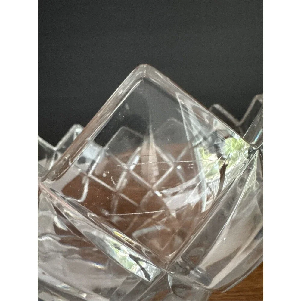 Vintage Mikasa Crescendo Crystal Bowl 8” Diameter